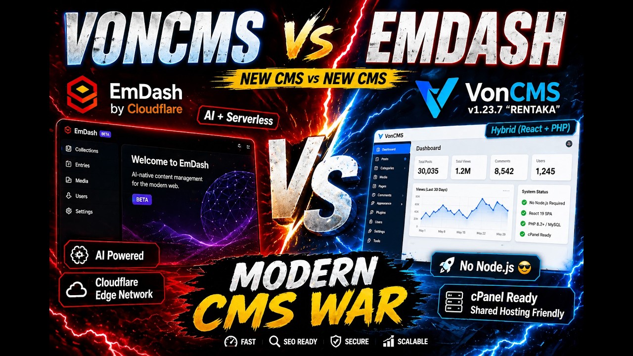 VonCMS product walkthrough video thumbnail